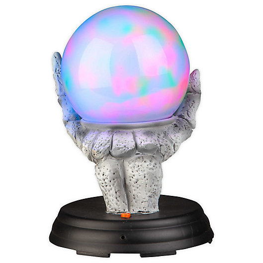 Alternate image 1 for Gemmy Lighted Crystal Ball Skeletal Hand in Multi