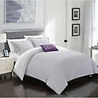 Alternate image 1 for Chic Home Gladys Reversible Queen Duvet Cover Set in Lavender