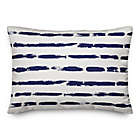Alternate image 0 for Designs Direct Painted Blue Strokes Oblong Outdoor Throw Pillow