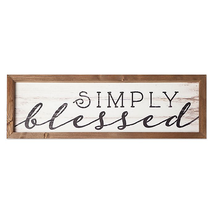 Blessed Sign for Home Decor Blessed Wooden Blessed Block Letters Rustic Tabletop Words Decor