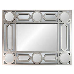 Northlight® Geometric Openwork 29.5-Inch x 23.5-Inch Wall Mirror in Black