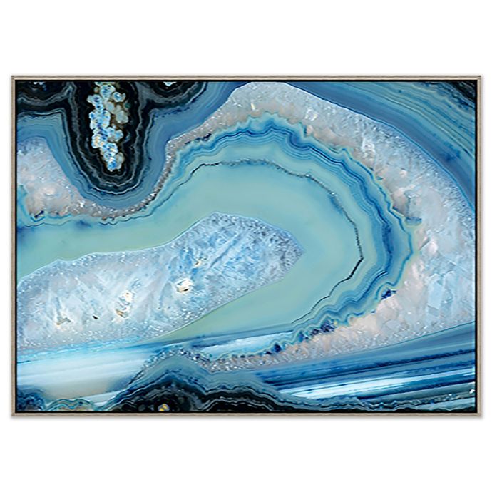 Blue Geode 31 75 Inch X 43 75 Inch Canvas Wall Art Bed Bath Beyond
