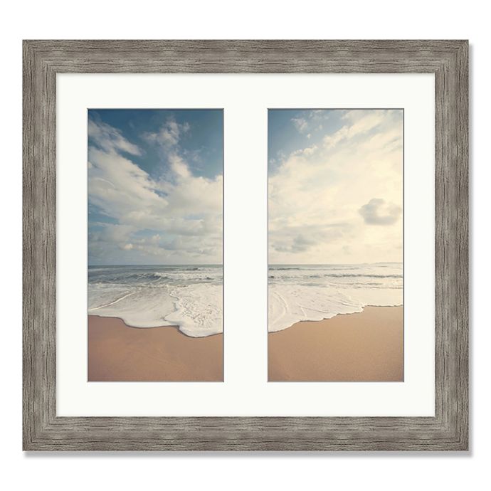 Beach Diptych 25Inch Square Framed Wall Art Bed Bath & Beyond
