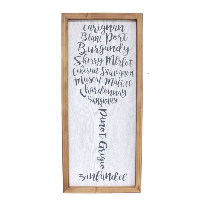 Fetco Home Décor Lydell Wine 28.88-Inch x 13-Inch Wooden ...