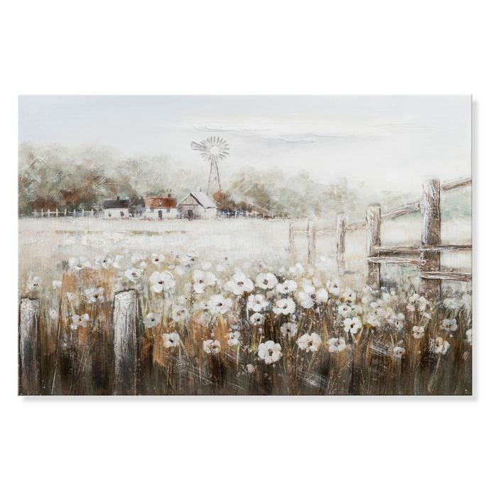 On the Farm Multicolor Canvas Wall Art | Bed Bath & Beyond