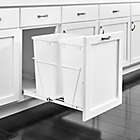 Alternate image 1 for Rev-A-Shelf Pullout Waste Containers in White