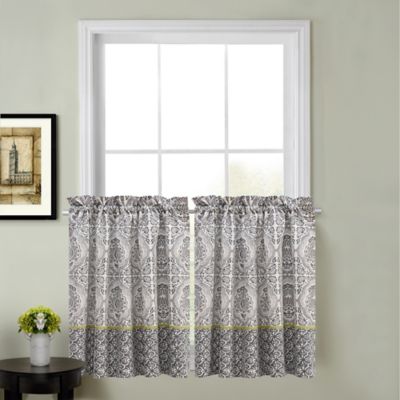 Calais Kitchen Window Curtain Tier Pair | Bed Bath & Beyond