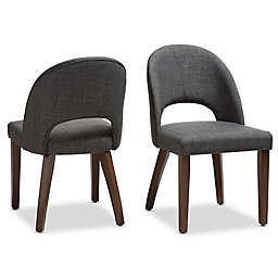 Baxton Studio® Rubberwood Upholstered Wesley Dining Chair