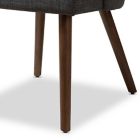 Alternate image 4 for Baxton&trade; Studio Rubberwood Upholstered Cody Dining Chair in Dark Grey