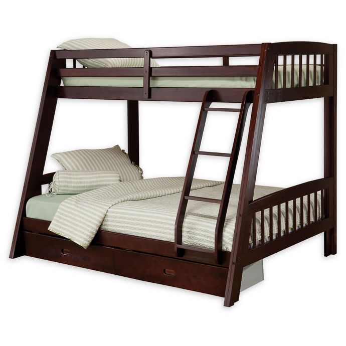 Hillsdale Furniture Rockdale Twin Over Full Storage Bunk Bed In