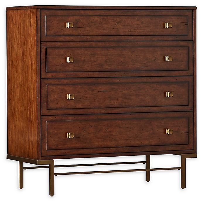 Stanley Furniture Mulholland 4-Drawer Dresser in Pecan ...