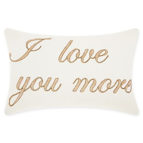 Mina Victory By Nourison I Love You More Oblong Throw Pillow Bed