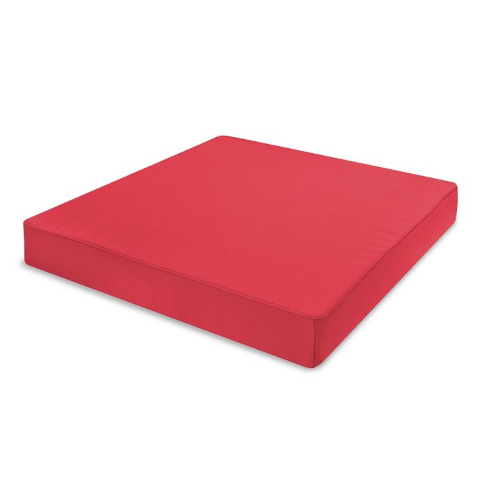 24-Inch Outdoor Seat Cushions in Sunbrella® Canvas Jockey Red (Set of 2