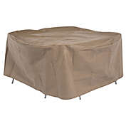 Duck Covers Essential Outdoor Round Table &amp; Chairs Cover in Latte