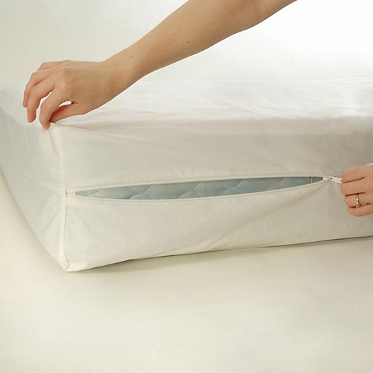 Alternate image 1 for BedCare™ by National Allergy® Cotton Allergy 12-Inch Twin XL Mattress Protector in White
