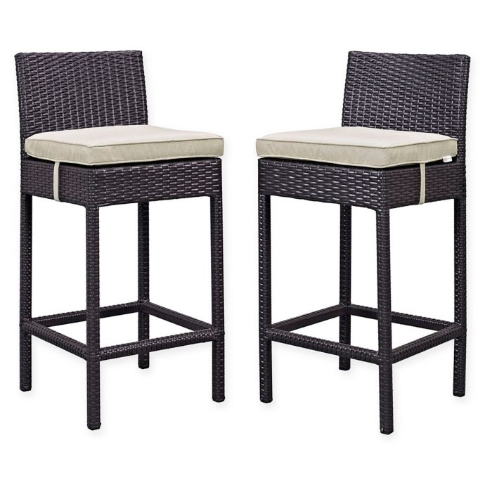 Modway Lift Outdoor Patio Bar Stools Set Of 2 Bed Bath Beyond