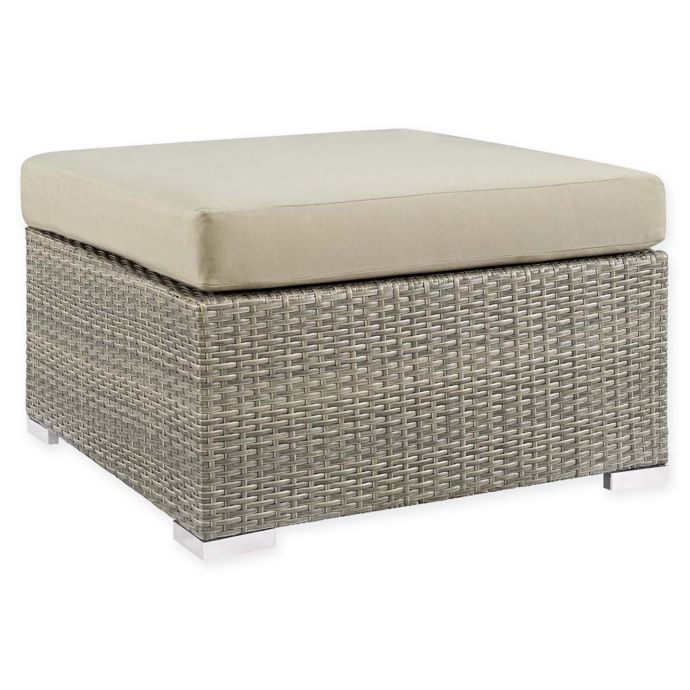 sunbrella storage ottoman