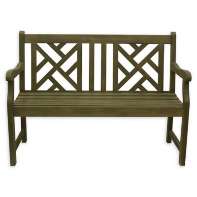 D&eacute;cor Therapy Atlantic All-Weather Acacia Wood Bench