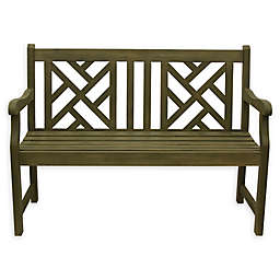 Décor Therapy Atlantic All-Weather Acacia Wood Bench