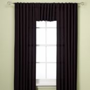 Henley Room Darkening Thermal Lined Rod Pocket/Back Tab Window Valance in Black