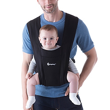 Ergobaby&trade; Embrace Newborn Carrier in Pure Black. View a larger version of this product image.