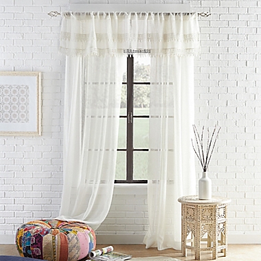 Peri Home Liv Rod Pocket Window Curtain Panel and Window Valance. View a larger version of this product image.