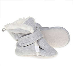 Capelli New York Size 6-9M Jersey Cotton Slipper in Grey