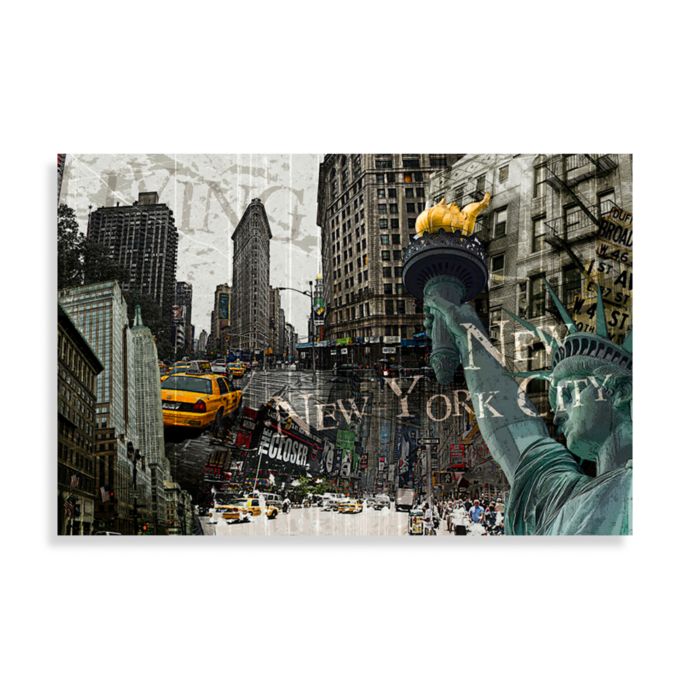 Vintage New York Collage Wall Art Bed Bath and Beyond Canada