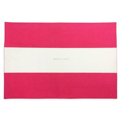 Kate Spade New York™ On the Menu Placemats in Pink | Bed Bath & Beyond