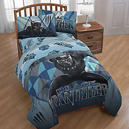 Marvel® Black Panther Tribe Reversible 4-Piece Twin Comforter Set in Blue