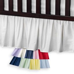 Crib Skirts White Pink Crib Bed Skirts Buybuy Baby