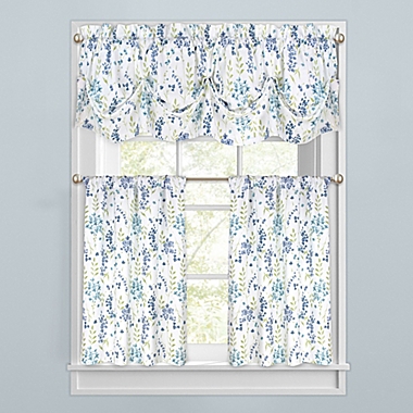 Meadow Blooms Window Curtain Tiers and Valance. View a larger version of this product image.