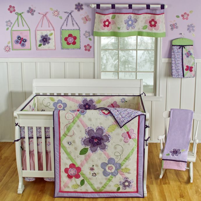 Sumersault Lily 4 Piece Crib Bedding Set Buybuy Baby