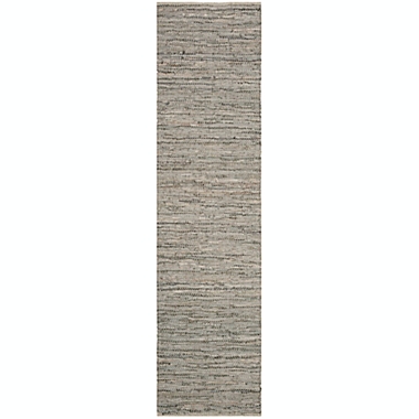 Safavieh Vintage Leather Novella 6&quot; Runner in Grey. View a larger version of this product image.