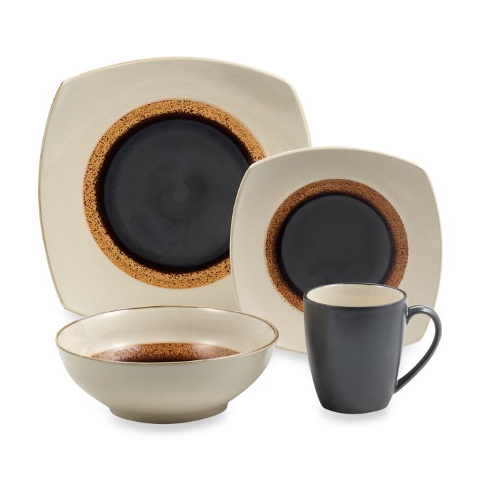 Sango Dazzle Cream 16Piece Dinnerware Set Bed Bath & Beyond