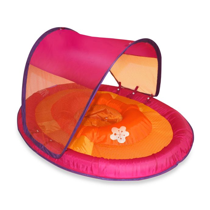 pool float with shade cover