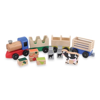 melissa and doug block train