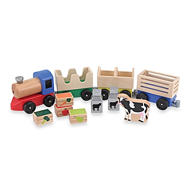 Melissa & Doug&reg; Wooden Farm Train. View a larger version of this product image.