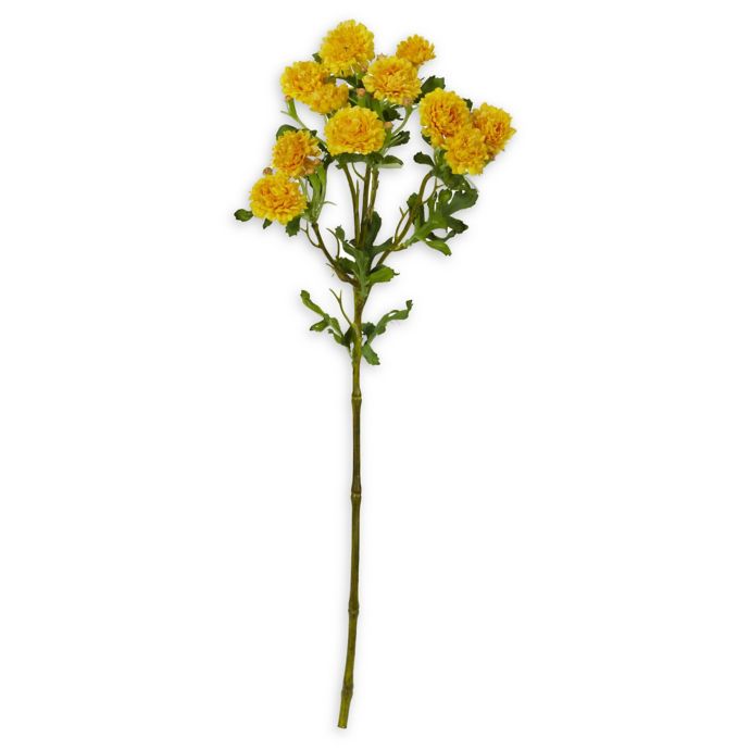 Nearly Natural Yellow Japanese Artificial Flowers (Set of 8) Bed Bath