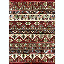 Surya Dream Southwest 8' x 11' Handcrafted Area Rug in Red/Brown