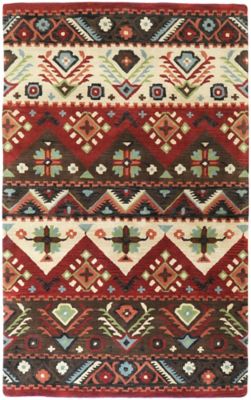 Surya Dream Southwest Handcrafted Rug in Red/Brown
