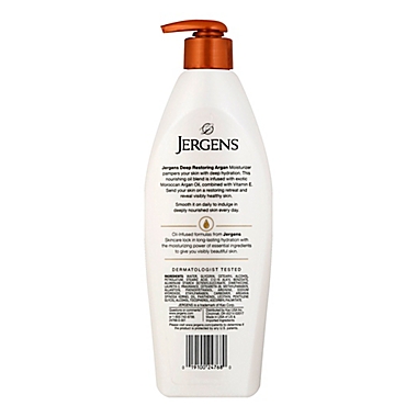 Jergens 16.8 fl. oz. Deep Restoring Argan Skin Moisturizer Lotion. View a larger version of this product image.