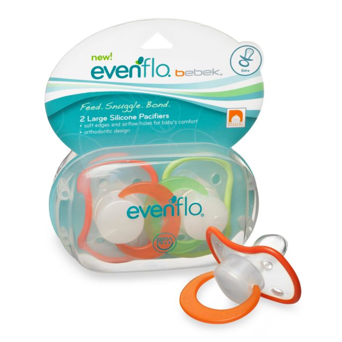 Evenflo® Bebek® Large Silicone Pacifier Set of 2 buybuy BABY