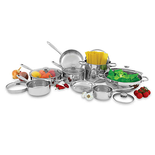 Wolfgang Puck Stainless Steel Cookware Set and Open Stock | Bed 