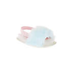 Alternate image 0 for Stepping Stones Size 0-3M Faux Fur Slipper in Rainbow