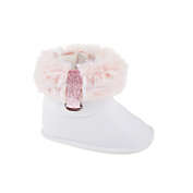 Stepping Stones Boot with Faux Fur Trim in White