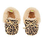 Alternate image 0 for First Steps Size 3-6M Leopard Moccasin Slipper in Gold