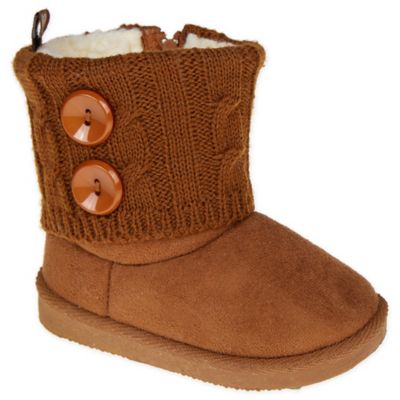 Stepping Stones Sweater Knit Boot in Chestnut