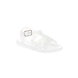 Stepping Stones Size 4 Cross Strap Jelly Sandal in Clear