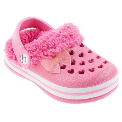 Koala Kids Size 6 Faux Fur Lined Clog in Hot Pink | Bed Bath & Beyond